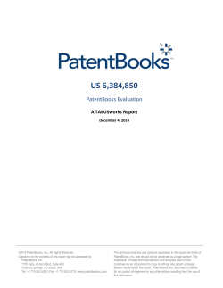 Case Study Patent #6384850