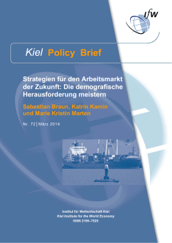 Kiel Policy Brief 72 - Institut für Weltwirtschaft