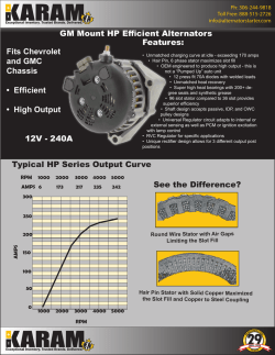 High Output Alternators