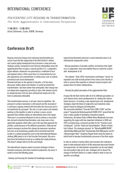 INTERNATIONAL CONFERENCE Conference Draft