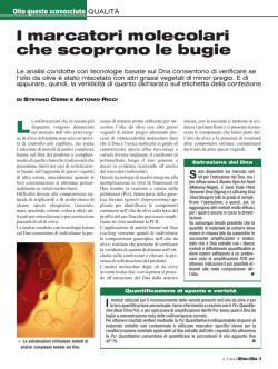 I marcatori molecolari che scoprono le bugie