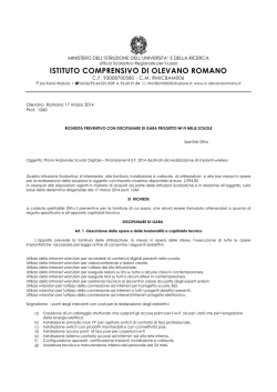 ISTITUTO COMPRENSIVO DI OLEVANO ROMANO