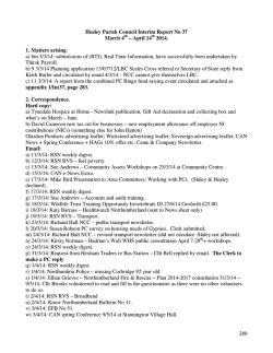 Interim Report No 37 Mch 4th &ndash; April 14th