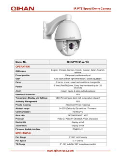 IR PTZ Speed Dome Camera www.qihan