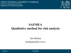 SAFMEA Qualitative method for risk analysis
