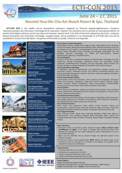 Download Call for Papers - ECTI-CON