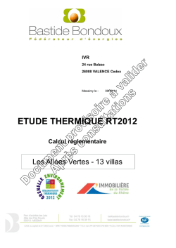 Calcul ALLEES VERTES - BASTIDE BONDOUX