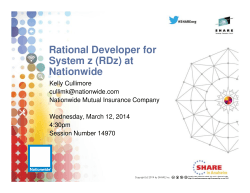 Rational Developer for System z (RDz) at Nationwide