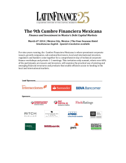 The 9th Cumbre Financiera Mexicana