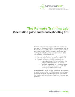 RTL Orientation and Troubleshooting Guide