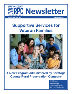 Saratoga County RPC Newsletter