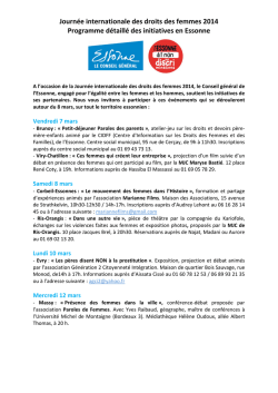 Journée internationale des droits des femmes 2014