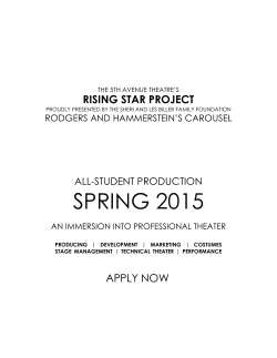 rising star project - 5th Avenue Theatre