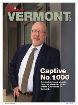 Download PDF - Vermont Captive Insurance