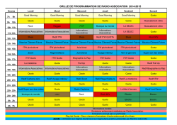 Grille RADIO ASSO - Radio Association
