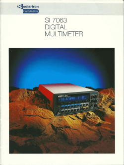 Page 1 Page 2 Tne SI 7063 is Schlumberger ter ime tel Mult @l SI