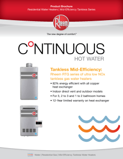 HOT WATER - Home (Water Heaters)