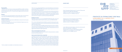 proposte di formazione continua novembre 2014–marzo 2015