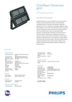 Product Leaflet: ColorReach Powercore DCP770/776