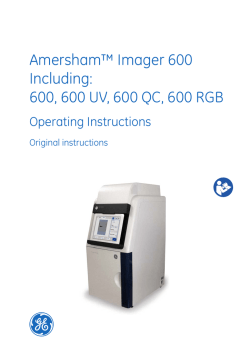 Amersham&trade; Imager 600 Including: 600, 600 UV, 600 QC, 600 RGB