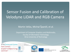 Sensor Fusion and Calibration of Velodyne LiDAR and RGB Camera