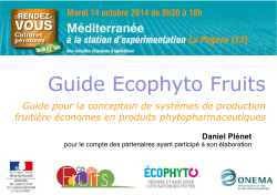 Guide Ecophyto Fruits - RDV Tech-n-bio