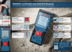 Fiche commerciale GLM 30