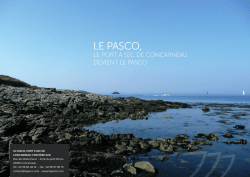 LE PASCO, PORT &Agrave; SEC DE CONCARNEAU