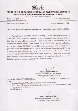 Noticefor Renewal/Enrollment of Registered Technical Personnel