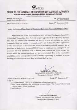 Noticefor Renewal/Enrollment of Registered Technical Personnel
