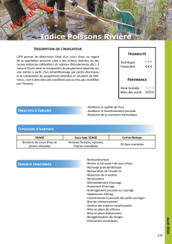 Indice Poissons Rivi&egrave;re RIVI&Egrave;RE