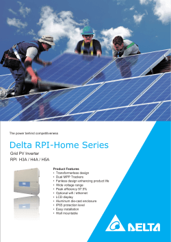 Delta RPI-Home Series