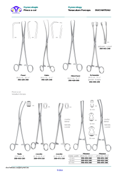 Gynecologie Pince a col Gynecology Tenaculum Forceps