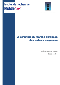 La structure du marché européen des valeurs moyennes