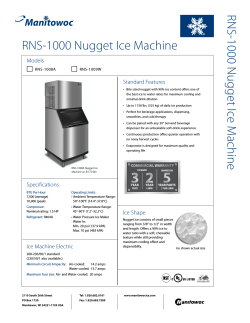 RNS-1000 Spec Sheet
