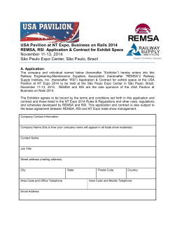 USA Pavilion at NT Expo, Business on Rails 2014 REMSA, RSI