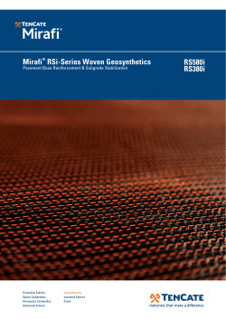 Mirafi RSi-Series Woven Geotextile Brochure