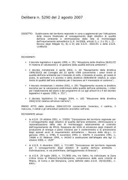D.g.r. 2 agosto 2007 - Provincia di Milano