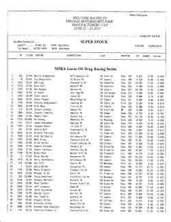Look at the qualifying sheet