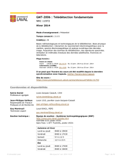 GMT-2006 : T&eacute;l&eacute;d&eacute;tection fondamentale