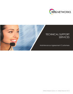 RMG Technical Support Services
