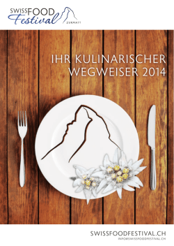 IHR KULINARISCHER WEGWEISER 2014