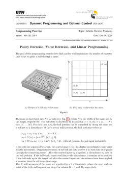 Programming Exercise