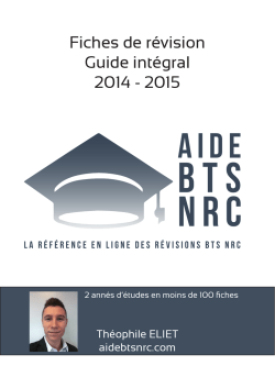 Fiches de r&eacute;vision Guide int&eacute;gral 2014 - 2015