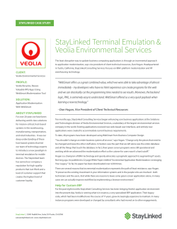Application Modernization and Veolia Environmental - Stay