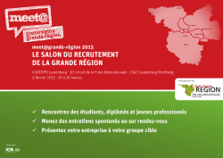 Plaquette du salon de recrutement meet@ 5 février
