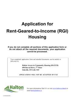 Rent Geared To Income - Birch Glen Co
