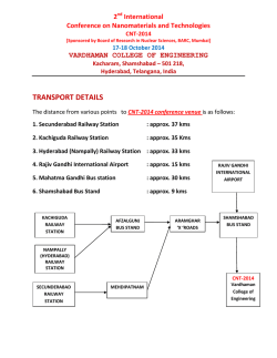 How to reach CNT 2014