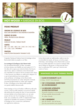 Hot-WooD • BARDAGE EN BOIS - Carpentier Hardwood Solutions