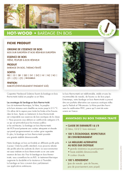 Hot-WooD &bull; BARDAGE EN BOIS - Carpentier Hardwood Solutions